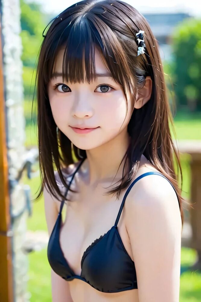 貧乳美少女のビキニグラビア
